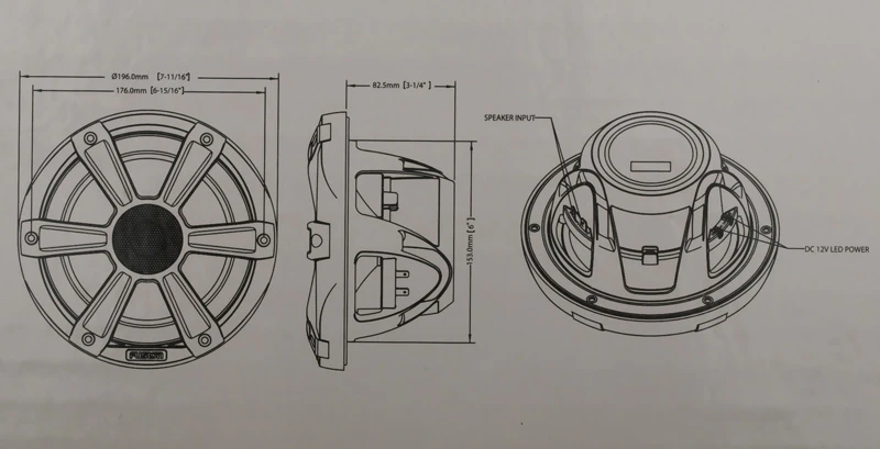 Fusion SG-FL77SPW Signature Marine Speakers With LED 7.7in 280W White 4 Fusion SG-FL77SPW Signature Marine Speakers With LED 7.7in 280W White - Image 4
