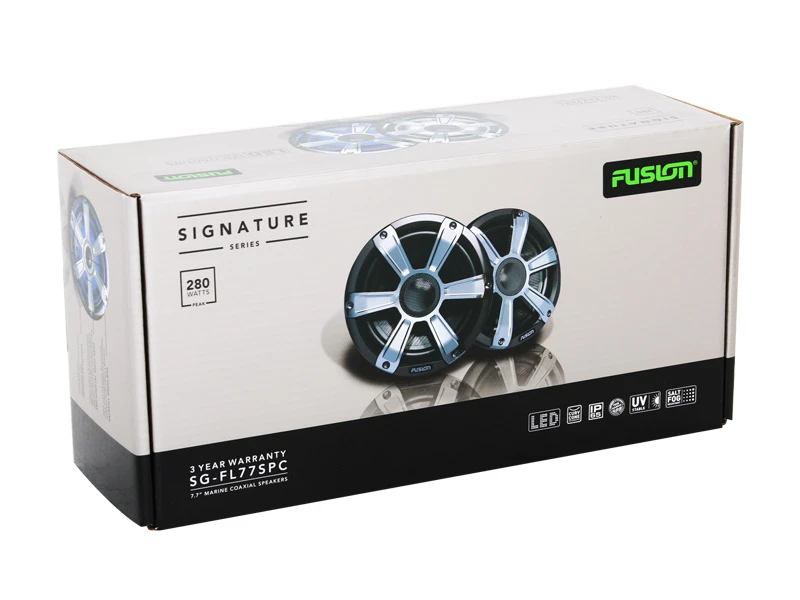 Fusion SG-FL77SPC Signature Marine Speakers With LED 7.7in 280W Chrome 10 Fusion SG-FL77SPC Signature Marine Speakers With LED 7.7in 280W Chrome - Image 10