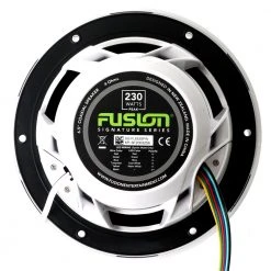 Fusion Signature Series 3 Sports White Coaxial Marine Speakers CRGBW LED 6.5in 230W -Cheap Fusion Store 108525 4 n