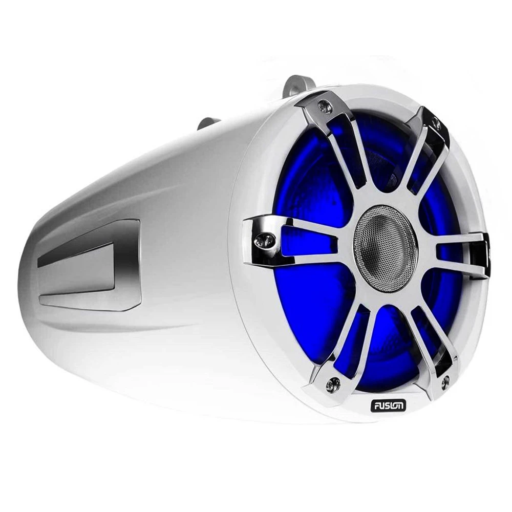 Fusion SG-FT88SPWC Tower Marine Speakers 8.8in 330W White/Chrome 4 Fusion SG-FT88SPWC Tower Marine Speakers 8.8in 330W White/Chrome - Image 4