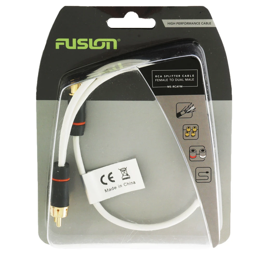 Fusion RCA Splitter Cable Female To Dual Male 1 Fusion RCA Splitter Cable Female To Dual Male