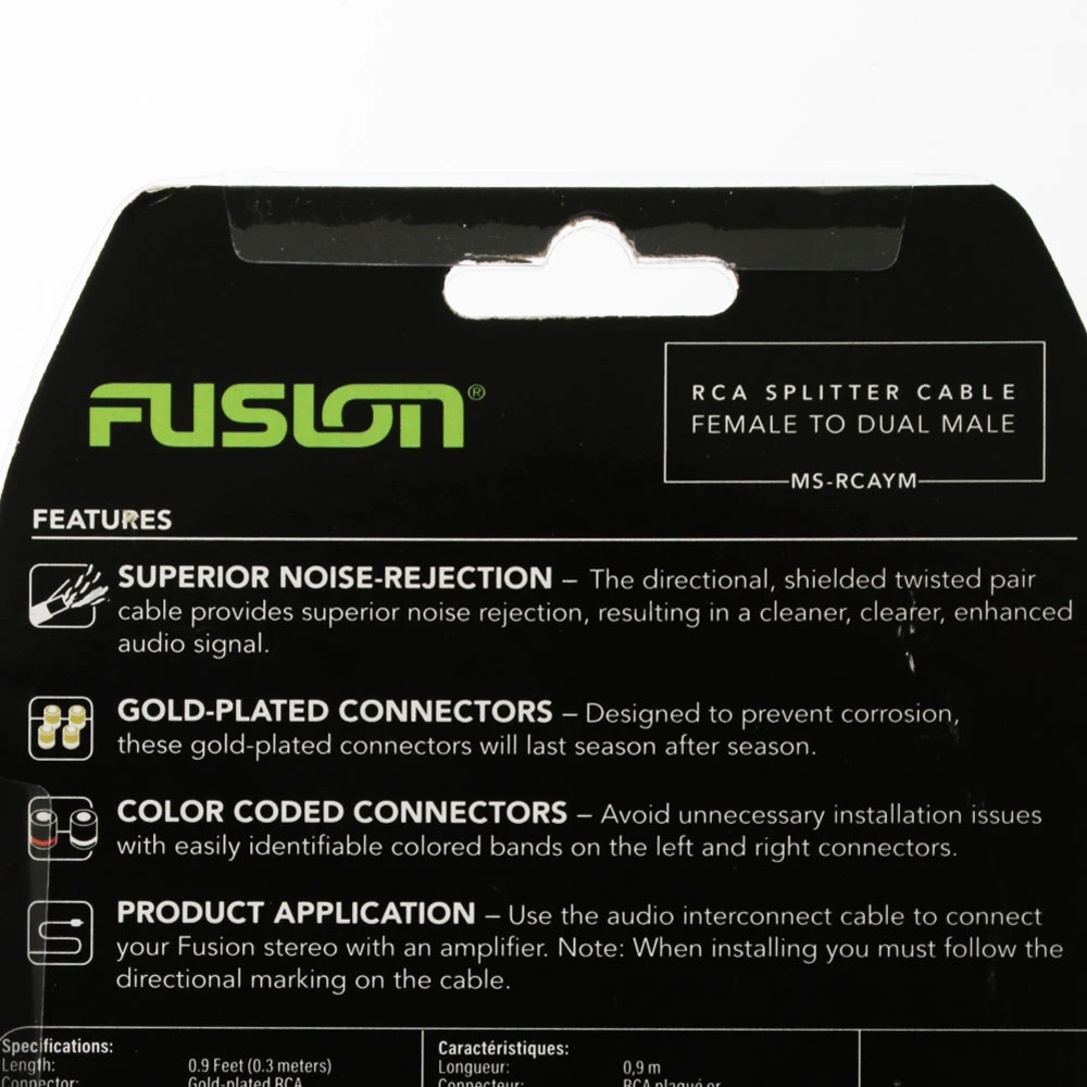 Fusion RCA Splitter Cable Female To Dual Male 2 Fusion RCA Splitter Cable Female To Dual Male - Image 2