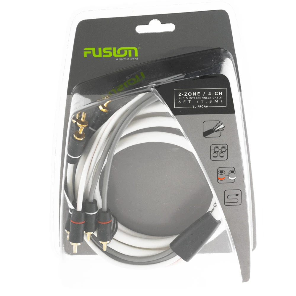 Fusion EL-FRCA6 Standard 4-Way Twisted RCA Cable 1.8m 1 Fusion EL-FRCA6 Standard 4-Way Twisted RCA Cable 1.8m