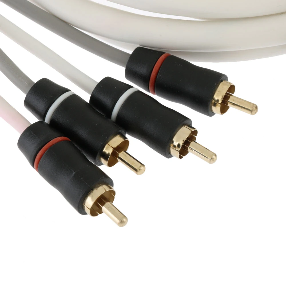 Fusion EL-FRCA6 Standard 4-Way Twisted RCA Cable 1.8m 2 Fusion EL-FRCA6 Standard 4-Way Twisted RCA Cable 1.8m - Image 2