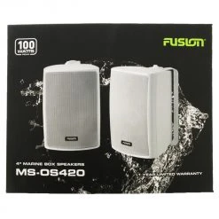 Fusion 2-Way Marine Box Speakers 4in 100W Pair
