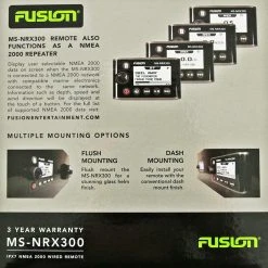 Fusion MS-NRX300 Marine Wired Remote And NMEA 2000 Repeater