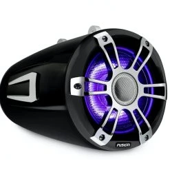 Fusion Signature 3 Sports Chrome LED Marine Wake Tower Speakers 7.7in 280W -Cheap Fusion Store sg crgbw wts spc right facing chrome 77