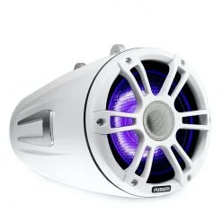 Fusion Signature 3 Sports White LED Marine Wake Tower Speakers 6.5in 230W -Cheap Fusion Store sg crgbw wts spw right facing white 65