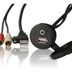 FUSION MS-UD650 Marine Stereo Package With 6in Speakers And Flushmount USB/AUX